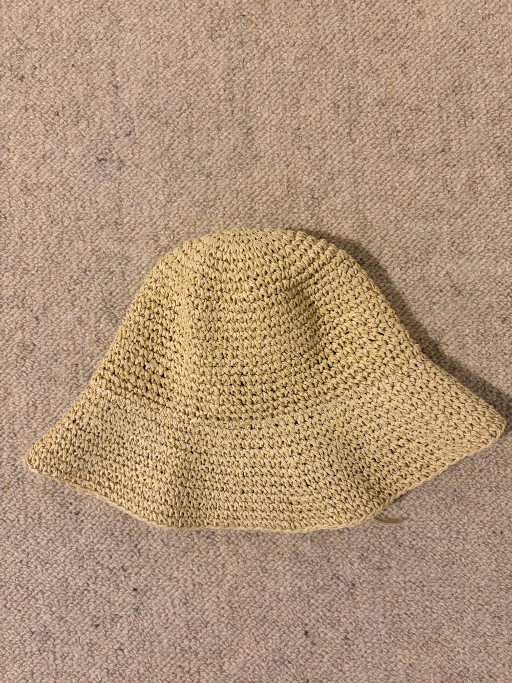 Time and Tru Crochet Bucket Hat - Beige